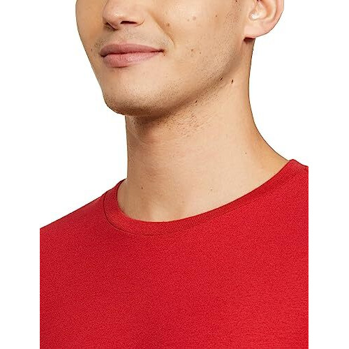 Amazon Brand - Symbol Men's Cotton T Shirt | Round Neck | Half Sleeve | Plain - Regular Fit (Available In Plus Size) (Sage Red_S)