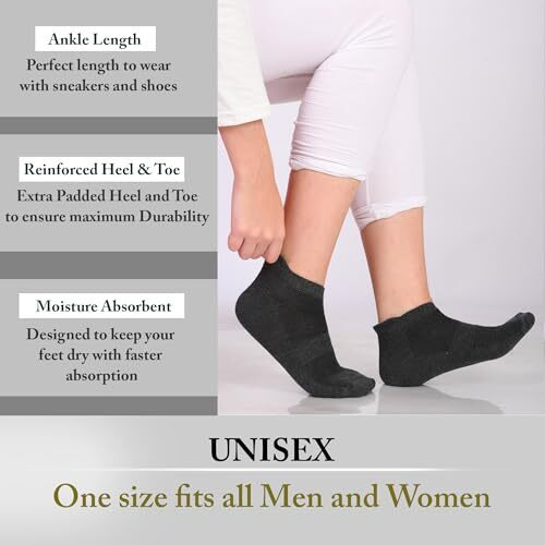 Sjeware 12 Pairs Solid Cotton Ankle Length Socks For Men & Women, Multicolor, Pack Of 12, Free Size