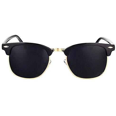 Dervin Aviator And Rectangular Men's And Women's Sunglasses Combo (Black) - Pack Of 2