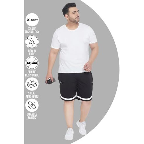 Bigbanana Men's Regular Fit Shorts (Jesty,Black,6Xl)