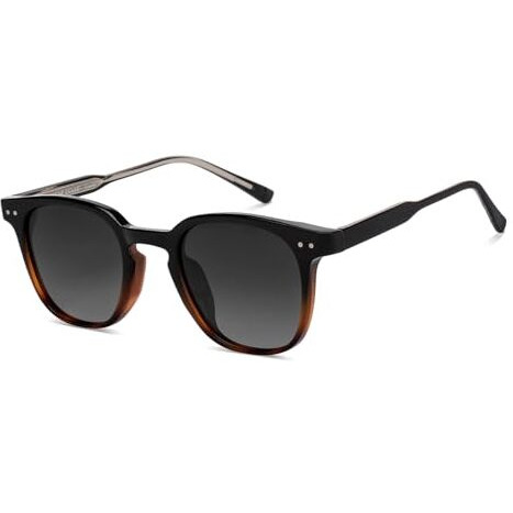 Vincent Chase Eyewear By Lenskart | Tortoise Grey Full Oval | Classics | Polarized And 100% Uv Protected Sunglasses | Men & Women | Large | Vc S16750, Black