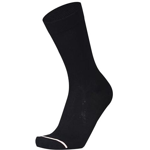Rc. Royal Class Men's Cotton Calf Length Black Solid Socks (Pack Of 5 Pairs)