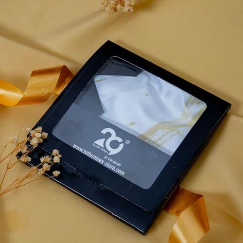 To The Nines Men's White Pocket Square