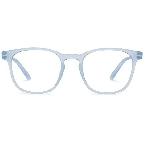 Creature Spectacles Frame| Lightweight Specs With Zero Power|Medium (Sun-095-Sky Blu)