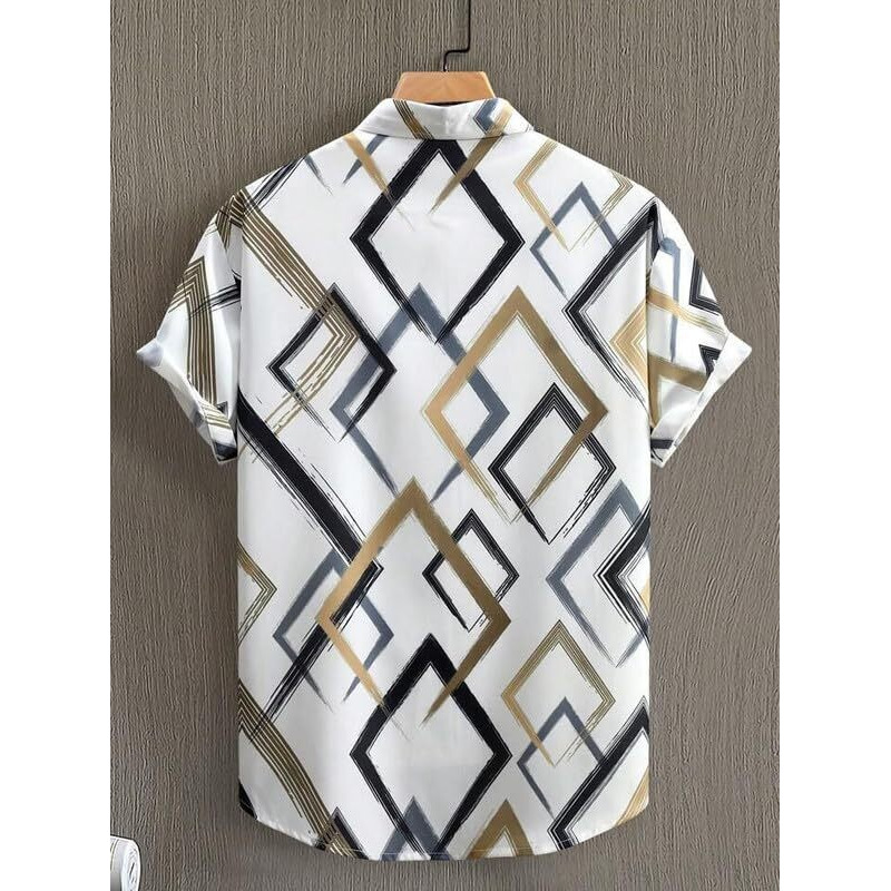 Nosequeen Men's Regular Fit Shirt (Group_Vol1_Multicolor-1
