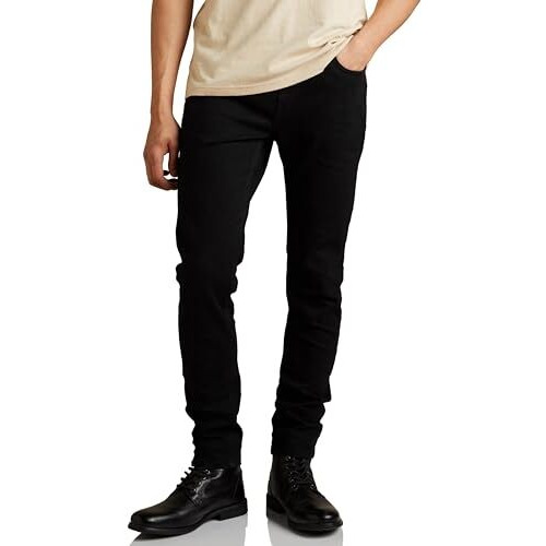 Amazon Brand - Symbol Men's Skinny Jeans (Ss20-Ns-Sy-Sk01_Jet Black_36)