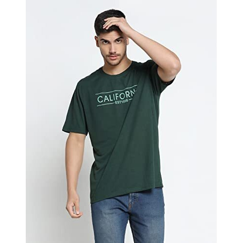 Inkkr Men Half Sleeve Printed Round Neck Multicolor T-Shirt Combos Pack Of 3 (B.Green,L.Grey,D.Grey)_3Xl