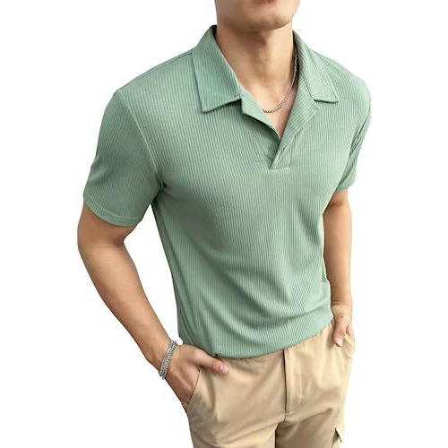 Lymio T Shirt For Men || Polo T-Shirt For Men (L-Rib-T-Pista-L)