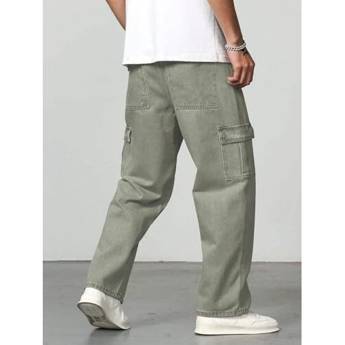 Jvx Men Jeans || Cargojeans For Men || Cargojeans || Jeans For Man (Njj-07) (In, Numeric, 34, Pista)