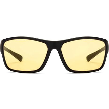 Vincent Chase Eyewear Unisex By Lenskart | Yellow Lens Night Riding Sunglasses With Light Glare Reduction Technology For In Car Black Yellow Full Rim Square | 100% Uv Protected | Vc S16954