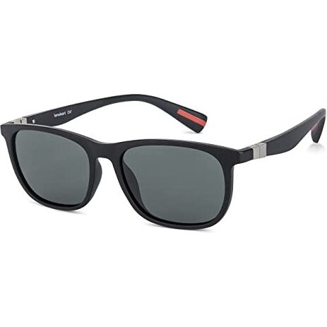 Vincent Chase Eyewear By Lenskart | Full Rim Wayfarer Sunglasses | Polarized And 100% Uv Protected | Men & Women | Large | La S13163 (Color-Black/Lens Green)-Pack Of 1