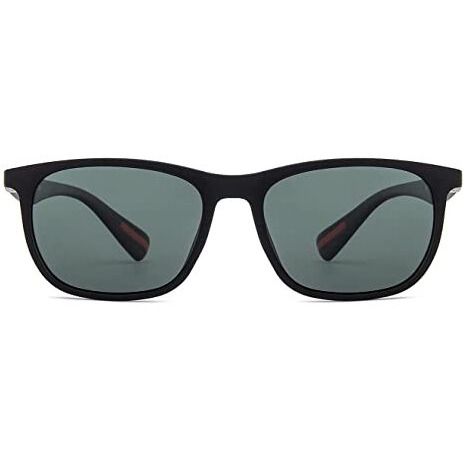 Vincent Chase Eyewear By Lenskart | Full Rim Wayfarer Sunglasses | Polarized And 100% Uv Protected | Men & Women | Large | La S13163 (Color-Black/Lens Green)-Pack Of 1