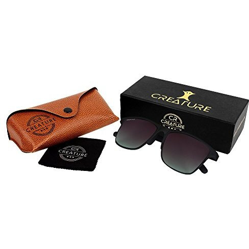 Creature Unisex Adult Square Non Polarization Sunglasses Purple Frame, Purple Lens(M) - (Pack Of 1)