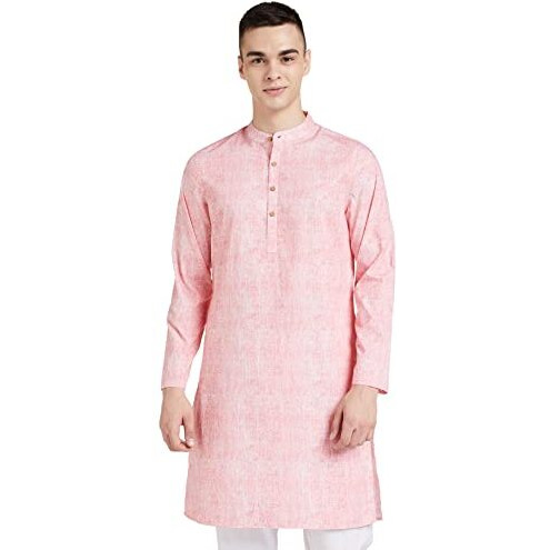 Amazon Brand - Symbol Men's Cotton Regular Fit Kurtas (Sy-A22-Mna-Etk-30_Red_L)