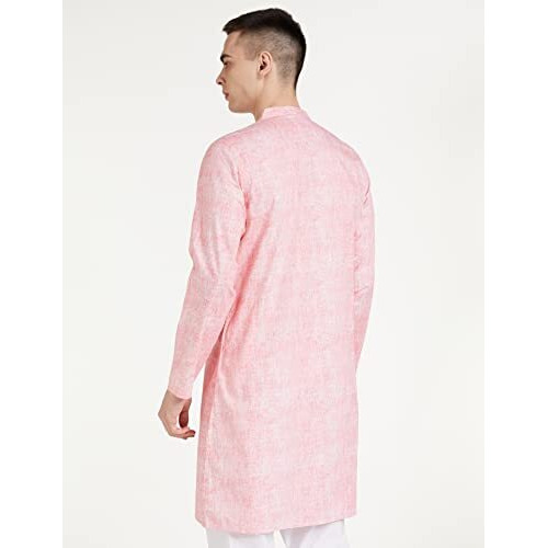 Amazon Brand - Symbol Men's Cotton Regular Fit Kurtas (Sy-A22-Mna-Etk-30_Red_L)