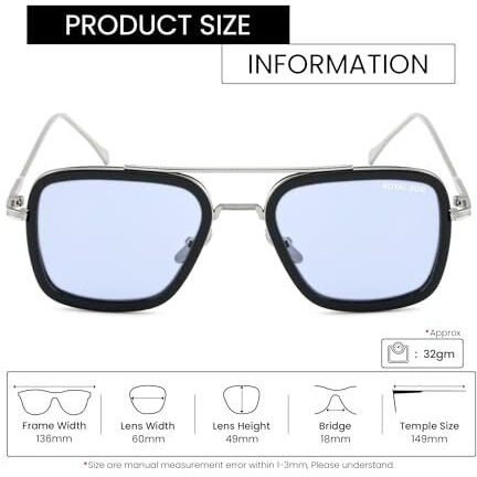 Royal Son Square Uv Protected Men Women Sunglasses