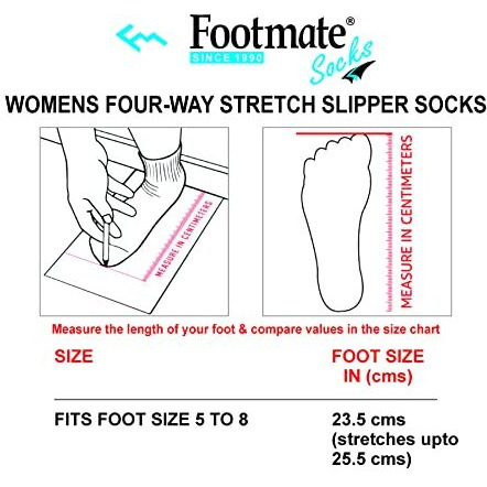 Footmate Ankle Length Slipper Socks For Men & Women - 2 Pair, L (5 To 8 Feet Size) Cotton Blend House Or Floor Socks With Anti-Skid Rubber Grip, Booties For Indoor Use - Cream