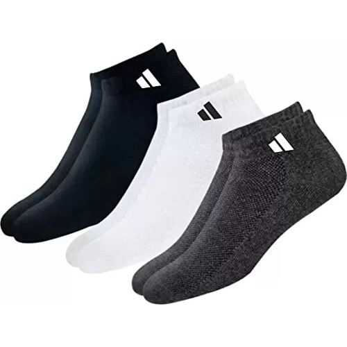 Sjeware Polyester Men And Women Ankle Length Socks Free Size (Pack Of 3) (Multicolor)