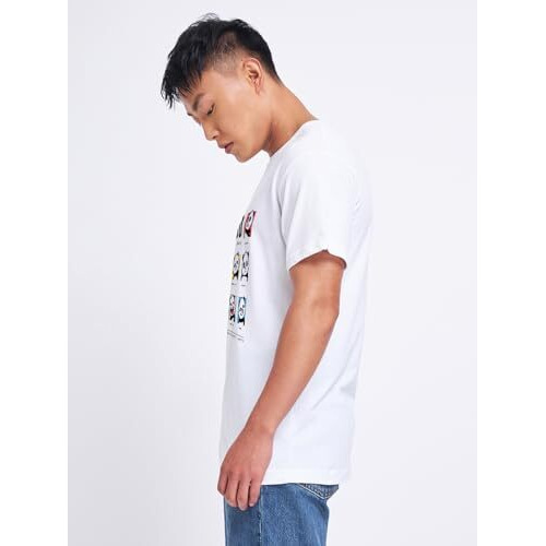 Bewakoof Men's Printed 100% Cotton T-Shirt - Regular Fit, Round Neck, Half Sleeves White
