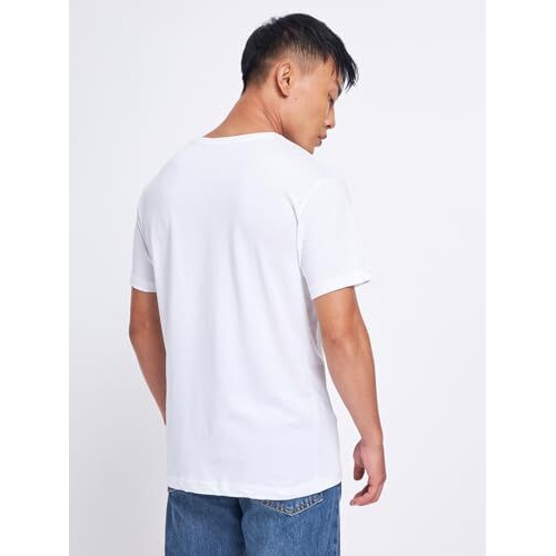Bewakoof Men's Printed 100% Cotton T-Shirt - Regular Fit, Round Neck, Half Sleeves White