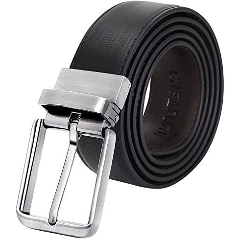 Creature Reversible Pu-Leather Formal Belt For Men(Color-Black||Length-46 Inches Upto Waist 40 Inches||Bl-06)
