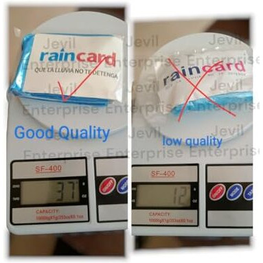 Foliam Unisex Disposable Rain Card For Emergency Use Waterproof With Smallest Pocket Size| Easy To Carry & And Reusable 2 3 Time Wear Thin Plastic Multi Color Free Size (10 Pc)