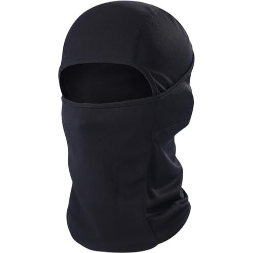 Paropkar Balaclava Ski Mask -Winter Full Face Mask For Men Women Windproof Weather Outdoors Cover For Men Women Boys Girls (Black)