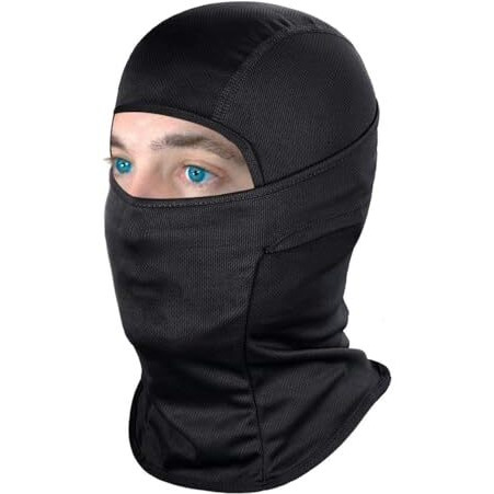Paropkar Balaclava Ski Mask -Winter Full Face Mask For Men Women Windproof Weather Outdoors Cover For Men Women Boys Girls (Black)