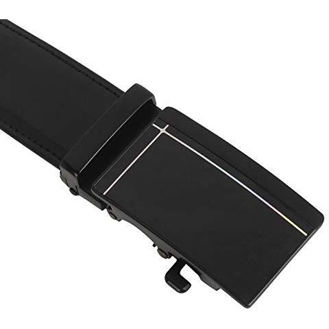 Labnoft Men's Pu Leather Auto Lock Belt (Black)