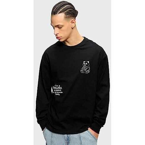 Bewakoof Men T-Shirt 1192151 Black Xl