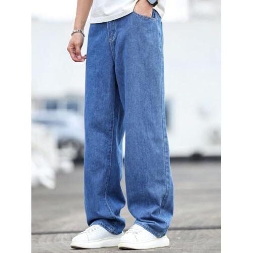 Kotty Men's Vintage Wash With A Modern Twist Faded Jeans(Blue,32)
