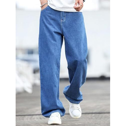 Kotty Men's Vintage Wash With A Modern Twist Faded Jeans(Blue,32)
