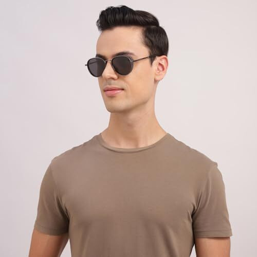 Vincent Chase By Lenskart | Grey Aviator Stylish Sunglasses | Polarized & Uv Protected | For Men & Women | Large | Vc S13835