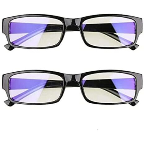 Metaliya One Power Readers Auto Focus Reading Glasses, Computer Screens Unisex Adjustable Eye Glasses, Flex Focus Auto Adjusting Optic For Women And Men Magnifying Readers (Pack Of 2) (2)