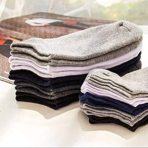 Tradehub Cotton Ankle Length Socks For Men And Women-Free Size, Solid, Pack Of 5 (Multicoloured)