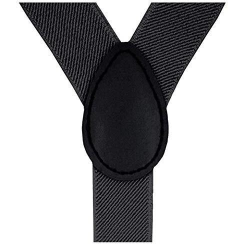 Umani Men's Solid Design Y Back Style Clip On 3Cm Strap Width Elastic -Free Size (Black)