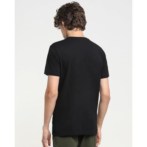 Bewakoof Men's Printed 100% Cotton T-Shirt - Regular Fit, Round Neck, Half Sleeves Black