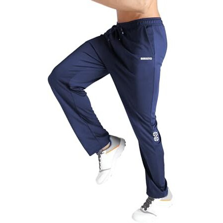 Barkeyo Regular Fit Mid Rise Track Pant For Men Cotton Track Pant For Kids Track Pant For Men With Zip Pocket Trackpants Men Trackpants Women Navy, Large