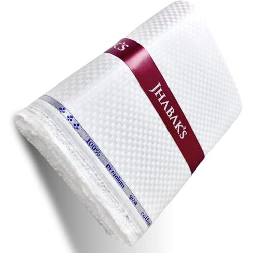 Jhabak's Unstitched Luxuria Collection For Men - 100% Pure Cotton Material - Giza Fabric - 1.60M Piece