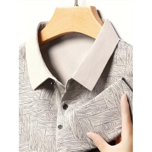 Toplot T Shirt For Men || Men Casual T-Shirt || Regular Fit || Printed Polo (Printed-Polo-5218-Grey-L)