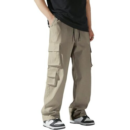 Tagas Men Cargo Pants || Trousers Casual Pant || Cargo Pant || Pant || Track Pant For Man ||Men Cargo Pants Cotton||(Mc-9) Khaki