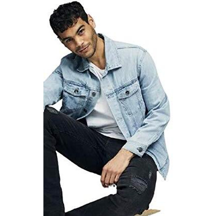 Kotty Men Denim Full Sleeve Regular Winter Jacket(Lightblue,L)
