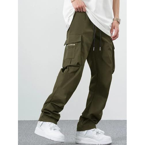 Truies Men Cargo || Men Cargo Pants || Men Cargo Pants Cotton || Cargos For Men (Cargo 05) Green