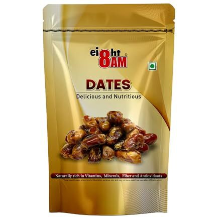8Am Dates, 480G, Premium Khajoor, Khajur Dry Fruit, Healthy & Nutritious Snack, Rich In Vitamins & Minerals, Fiber & Antioxidants, Natural Sweetener