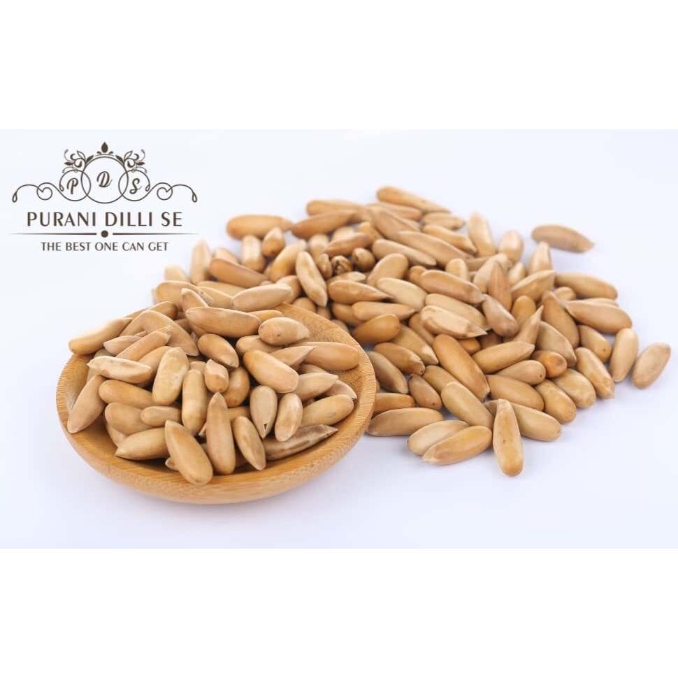 Purani Dilli Se Chilgoza Pine Nuts/Chilgoza Unshelled Exotic Dry Fruits Aaaaa (250 Gm)