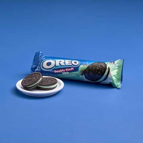 Oreos Double Stuff Mint Choc Sandwich Cookies, With Double Mint Flavoured Creme Each 131G X Pack Of 2 (From Indonesia)