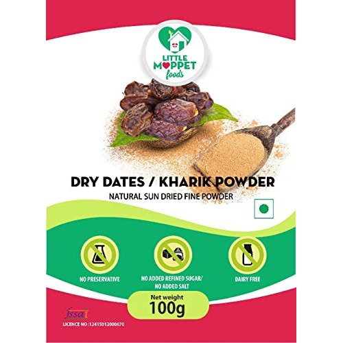 Little Moppet Foods Sun Dried Dates/Kharik Powder - 100G