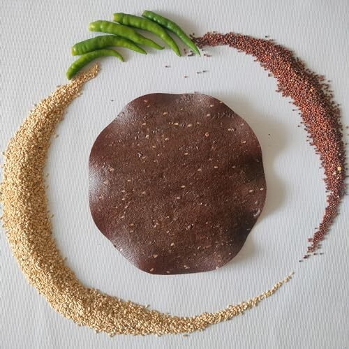 Sahakar Ragi(Nachani/Nagli) Papad/Khichiya Papad 400 Gram (Pack Of 1)