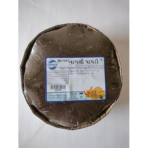 Sahakar Ragi(Nachani/Nagli) Papad/Khichiya Papad 400 Gram (Pack Of 1)