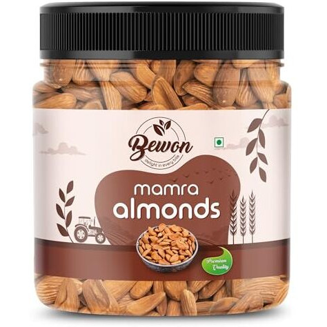 Bewon Mamra Almonds 500G | Premium Raw Mamra Badam Giri | Crunchy, Handpicked & Nutrient-Packed | High In Protein, Calcium & Zinc